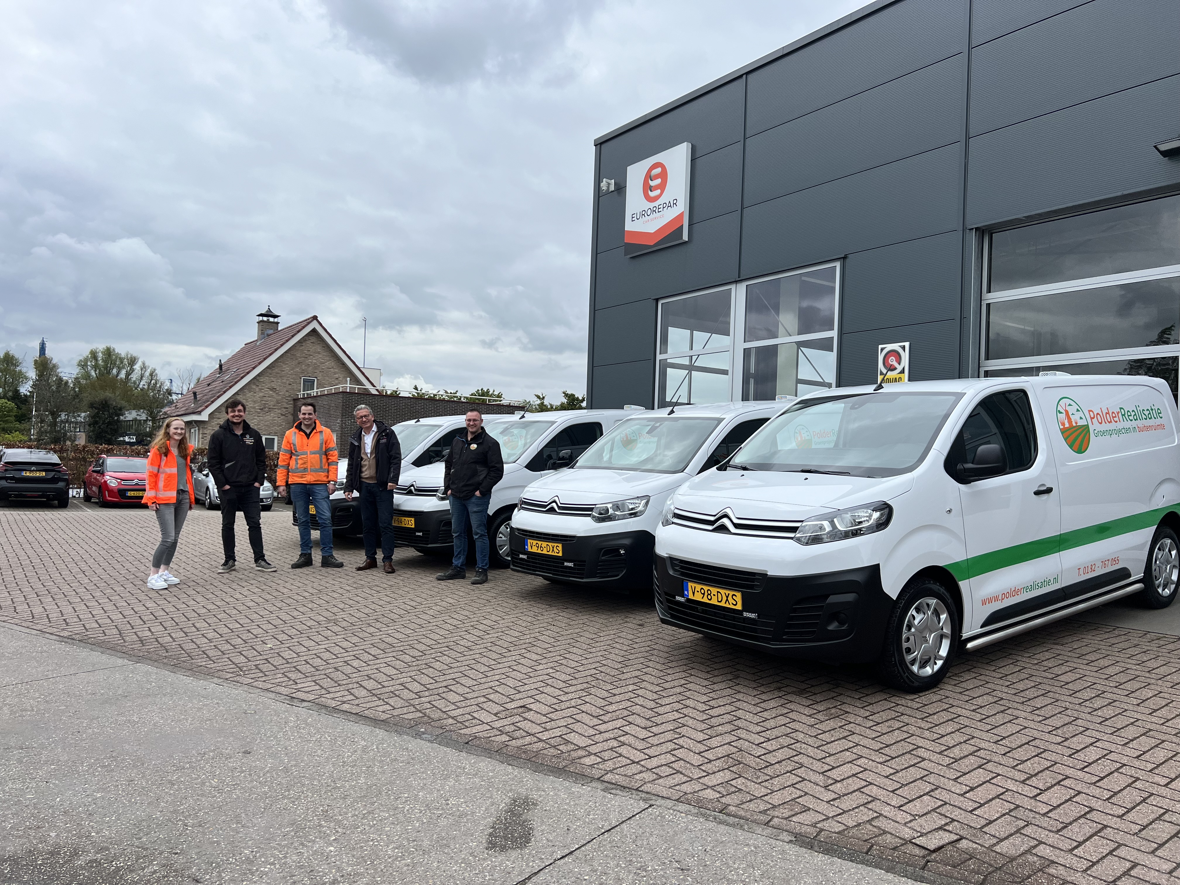 4 Citroën bedrijfswagens voor Polderrealisatie