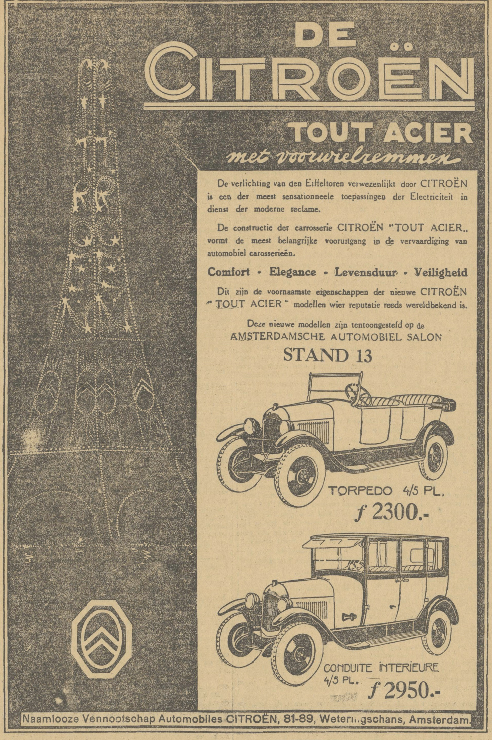 advertentie Citroë