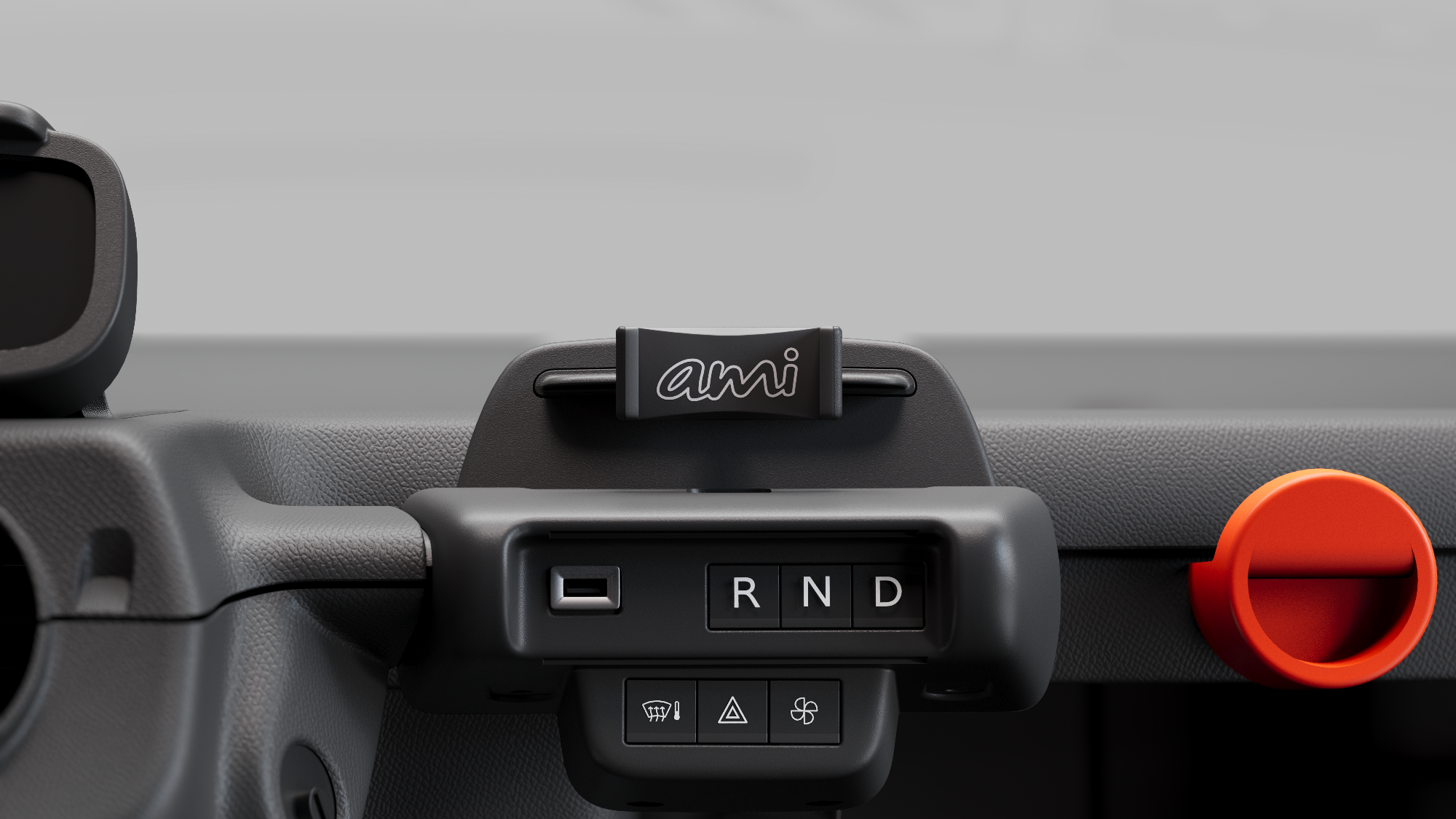 Citroën Ami Spicy rood telefoon