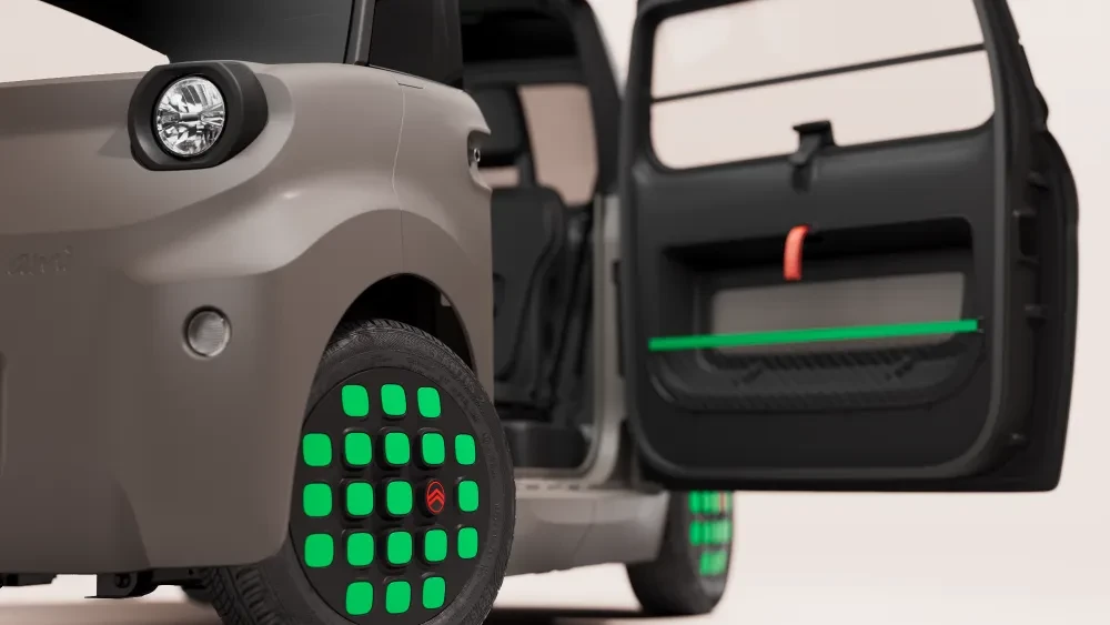 Citroën Ami Minty groen deur